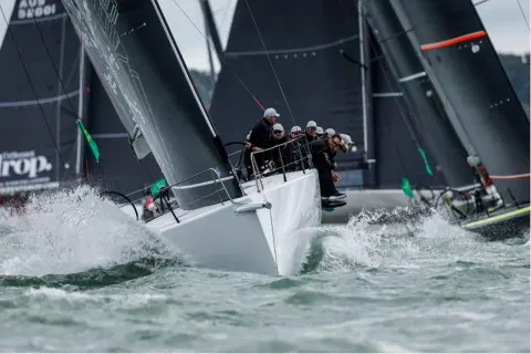 Hard Gains and Narrow Escapes – Admiral’s Cup Fleet Charges West