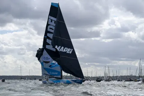 Collision drama rocks The Ocean Race Europe start