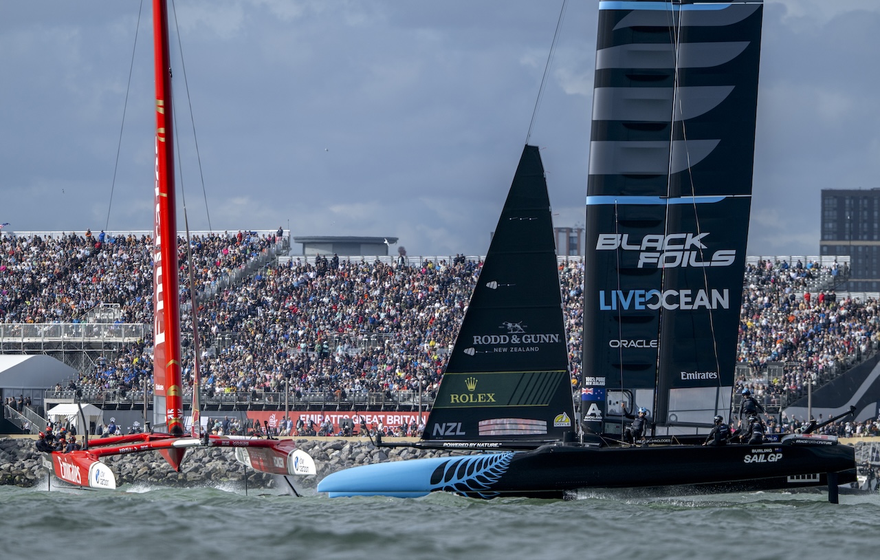 Black Foils Swipe Portsmouth Glory from Home Team in High-Stakes SailGP Clash