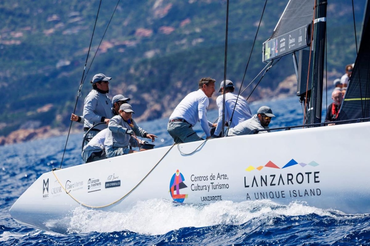 Lanzarote Calero Sailing Team ended the 44Cup Porto Cervo showcasing its competitive spirit